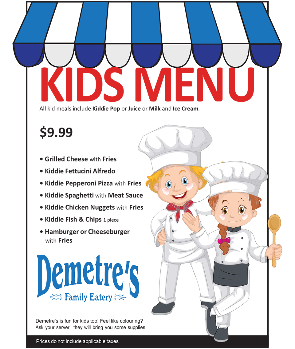 Kids Menu